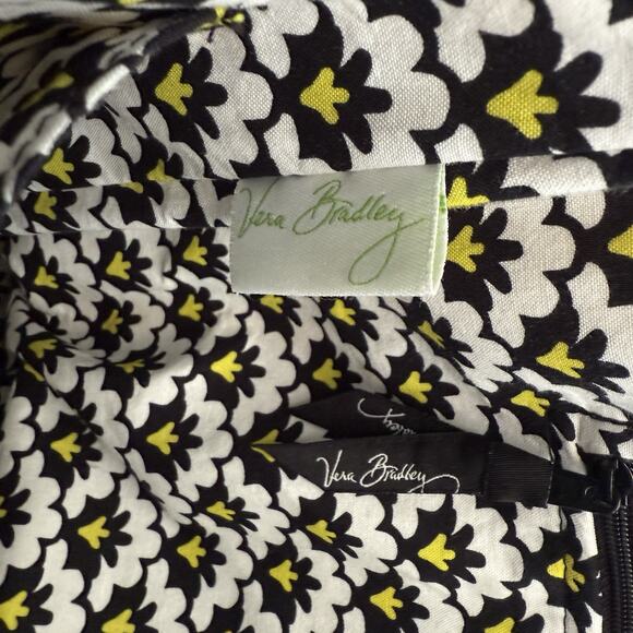 Vera Bradley Fanfare Quilted Tote Bag Shoulder Side Pockets Travel Everyday Work - Picture 6 of 12